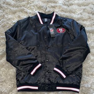 49ers bomber jacket (large) NFL official